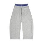 Women Plaid Waistband Barrel Sweatpants - ACE