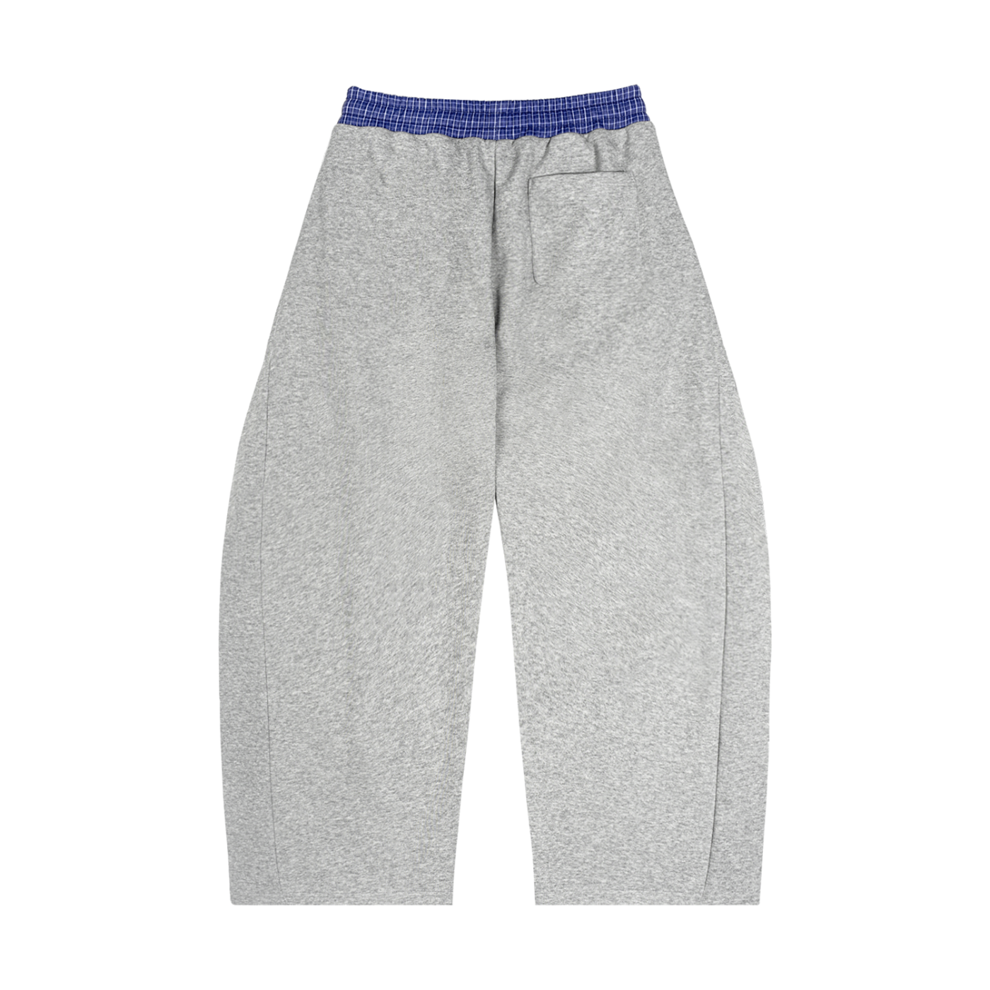 Plaid Waistband Barrel Sweatpants - ACE