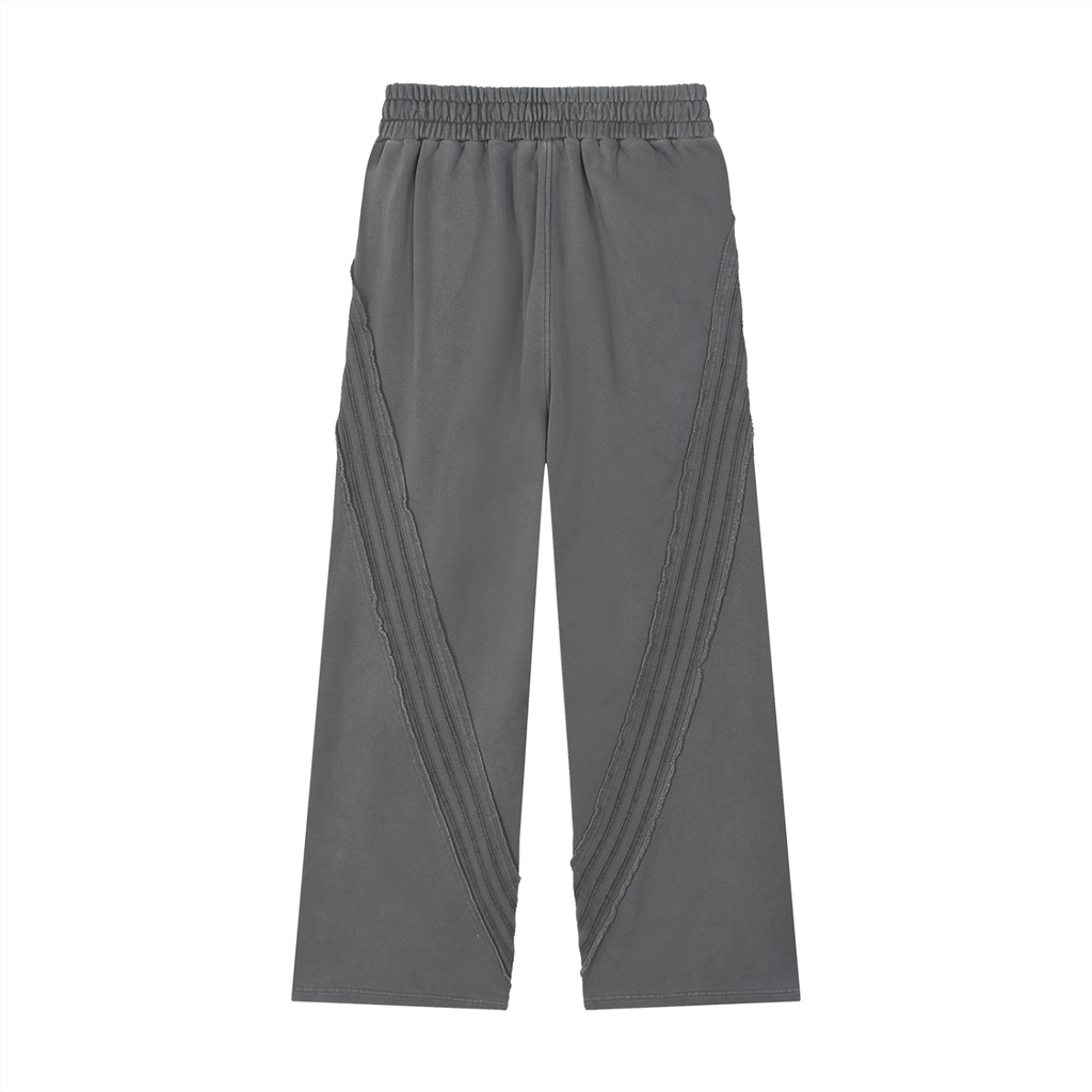 Snow Washed Tape Raw Edge Sweatpants - ACE
