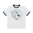 Men Contrast Edge Ribbed T-Shirt - ACE