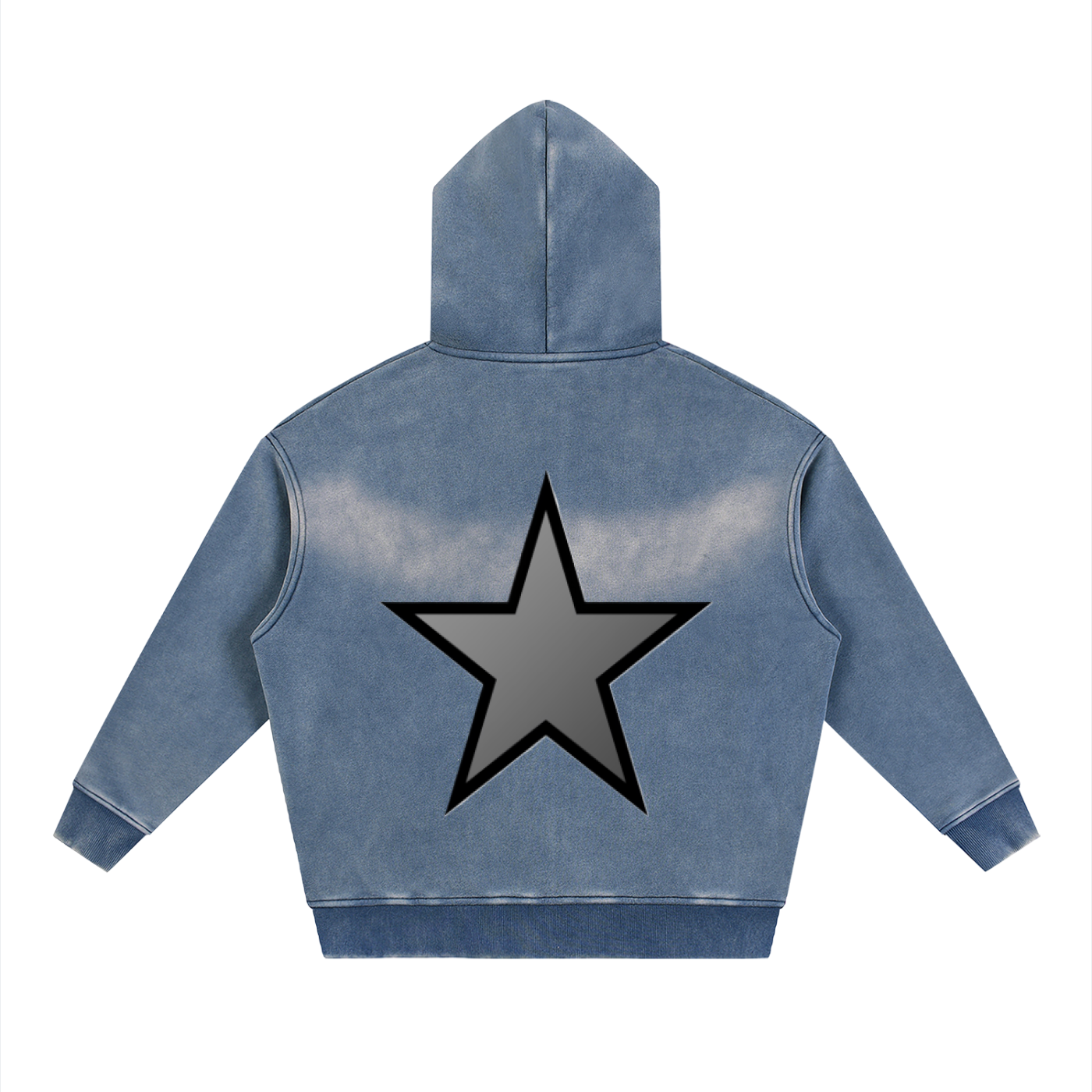 Sunfade Two-way Zipper Boxy Fleece Hoodie - ACE