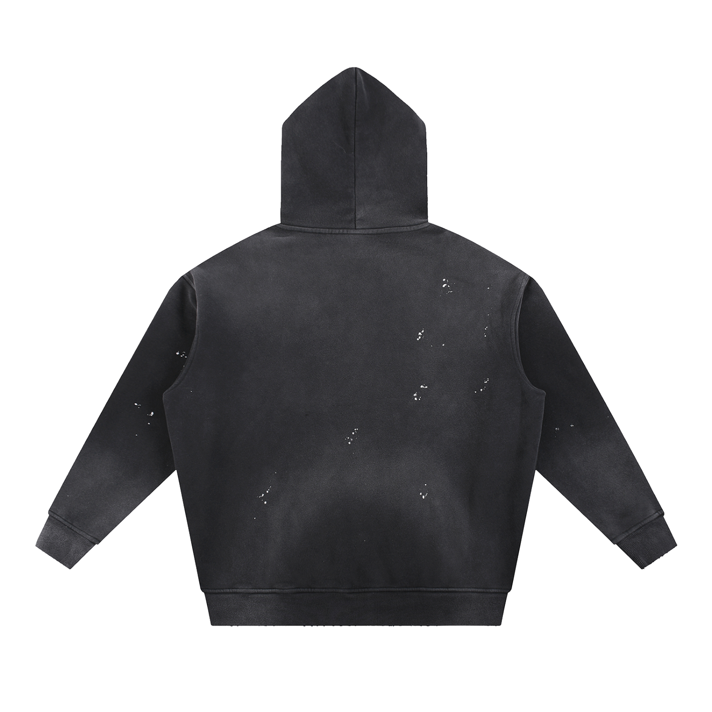 Vintage Washed Frayed Fleece Hoodie - ACE
