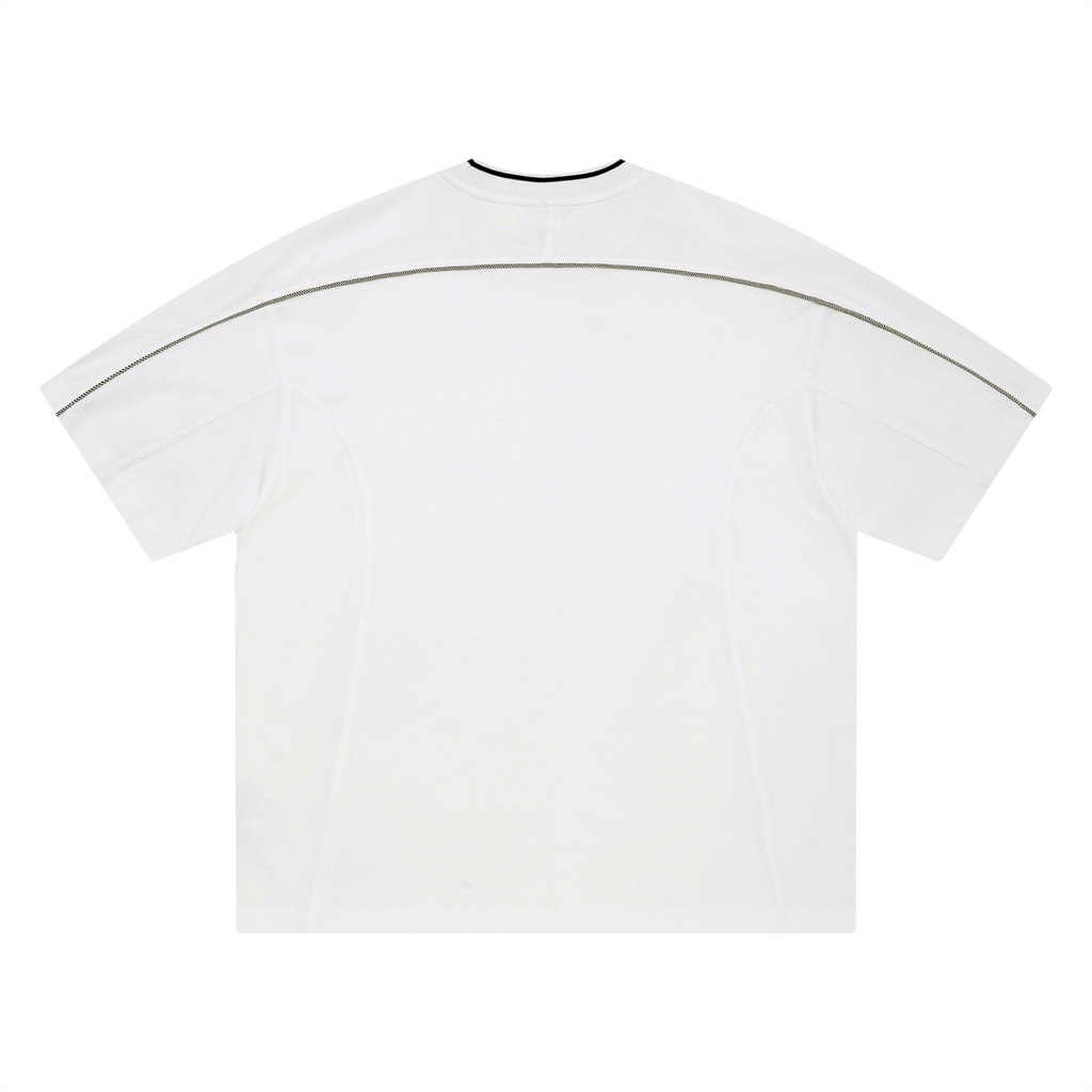 Unisex Oversized Contrast Tape T-Shirt - ACE