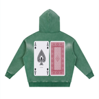 Men Sunfade Fleece Hoodie - Two-way Zipper Boxy Design - ACE