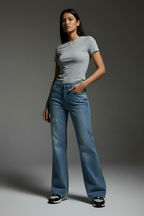Women Vintage Wide Leg Jeans - ACE