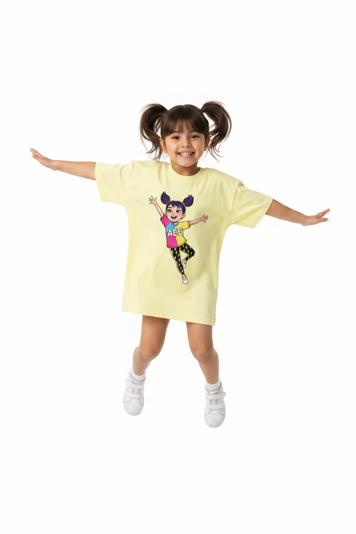 Girl’s Solid Crewneck T-Shirt