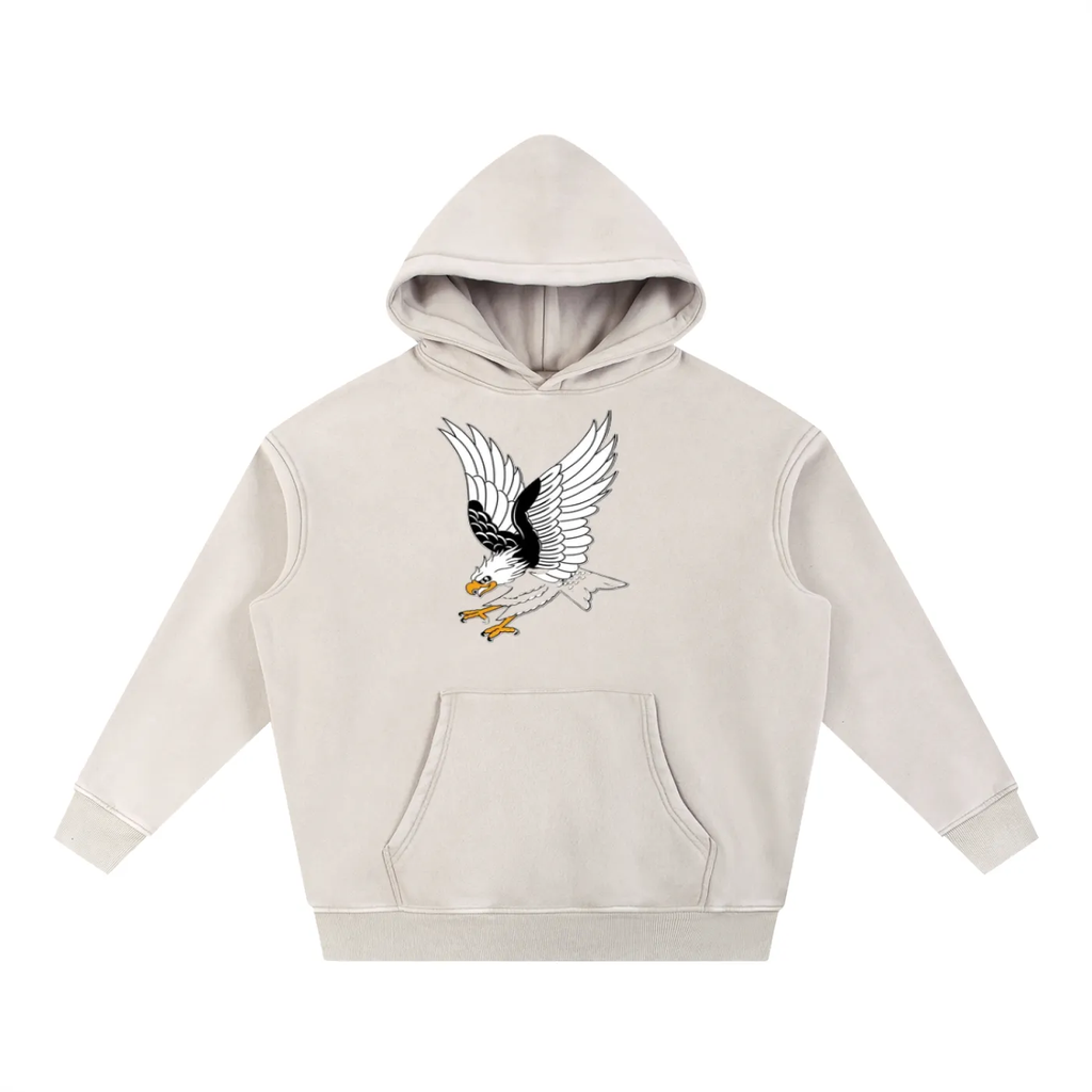 Men Snow Wash Oversized Hoodie - ACE