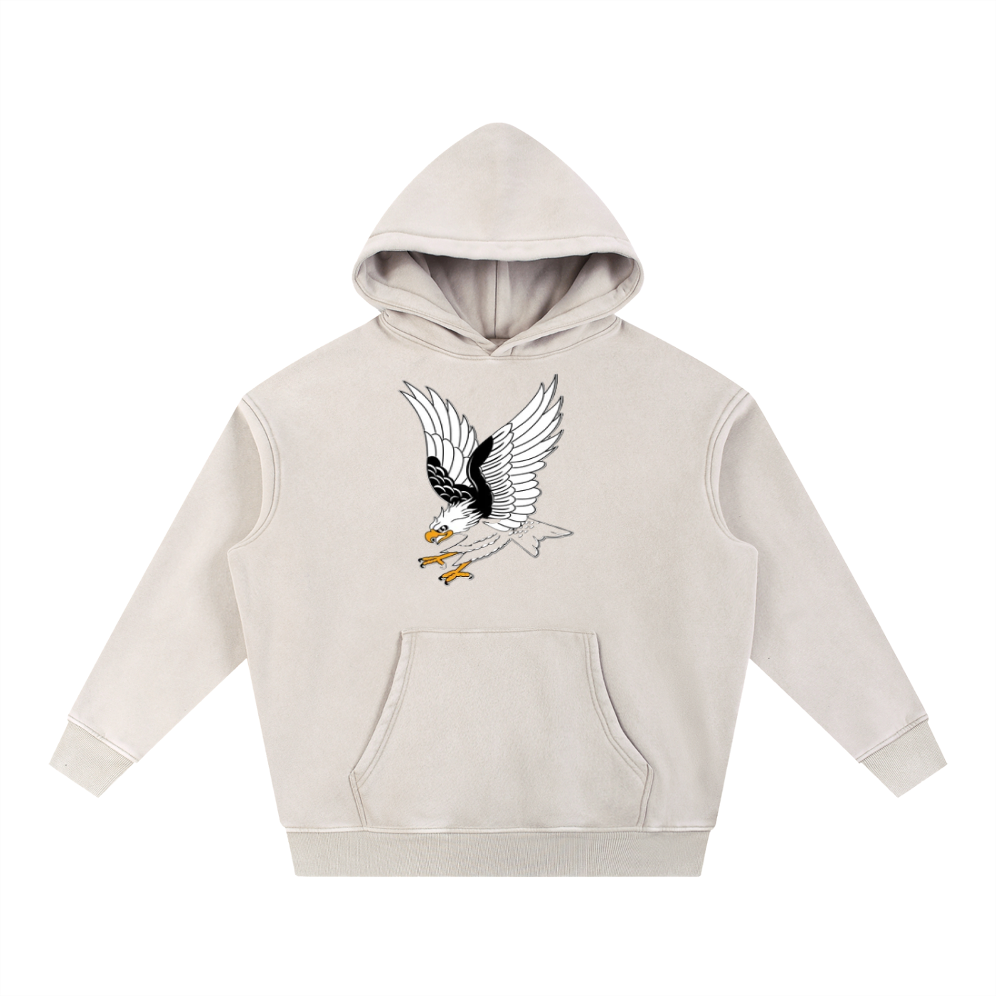 Snow Wash Fleece Oversize Hoodie - ACE
