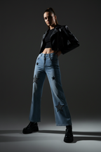 Elevate Your Style with Vintage Wide Leg Jeans for Women - ACE