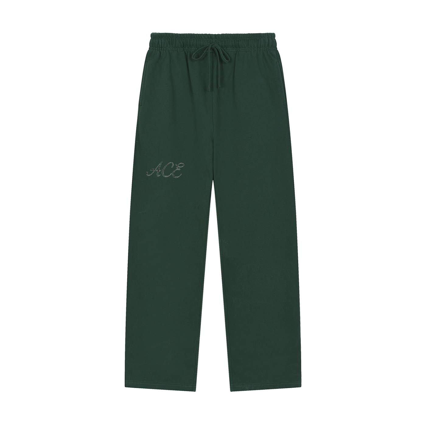 Solid Color Straight-Leg Sweatpants - ACE