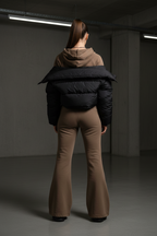 Women Vintage Flared Fleece Pants - ACE
