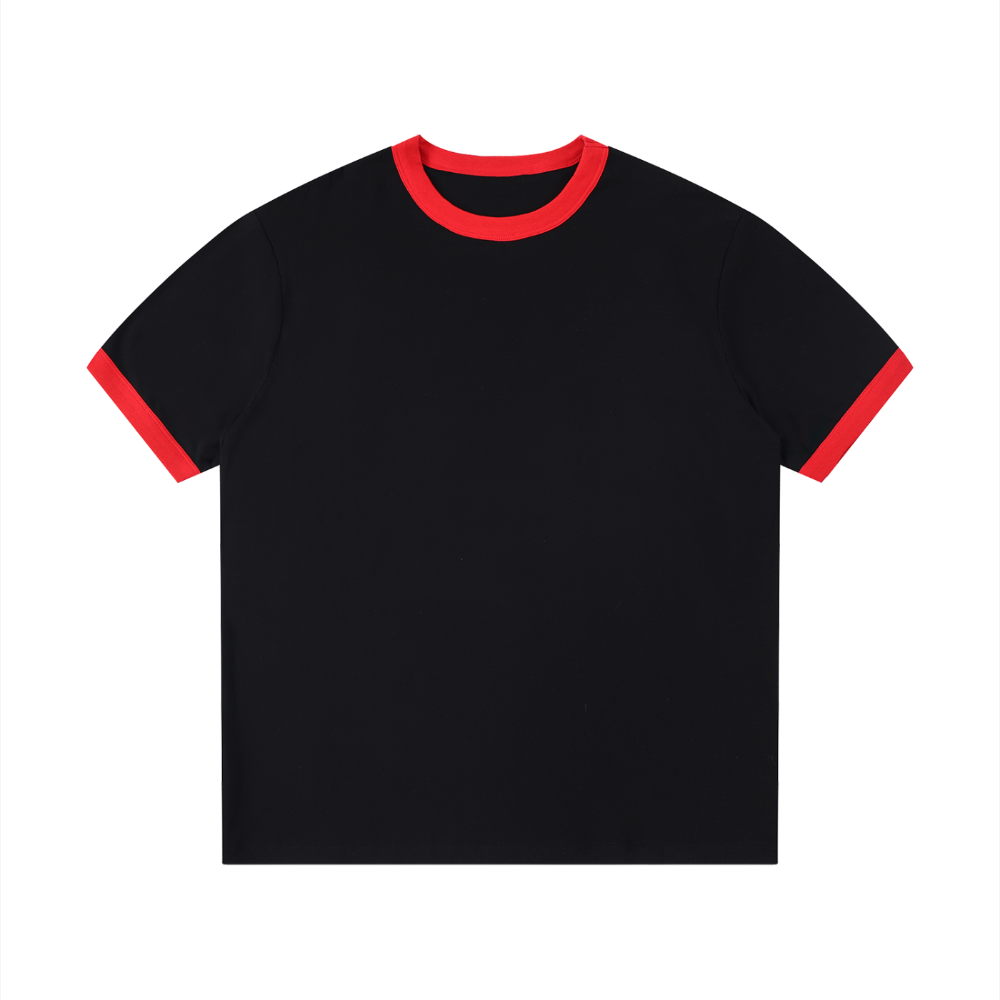 Contrast Edge Ribbed Crewneck T-Shirt - ACE