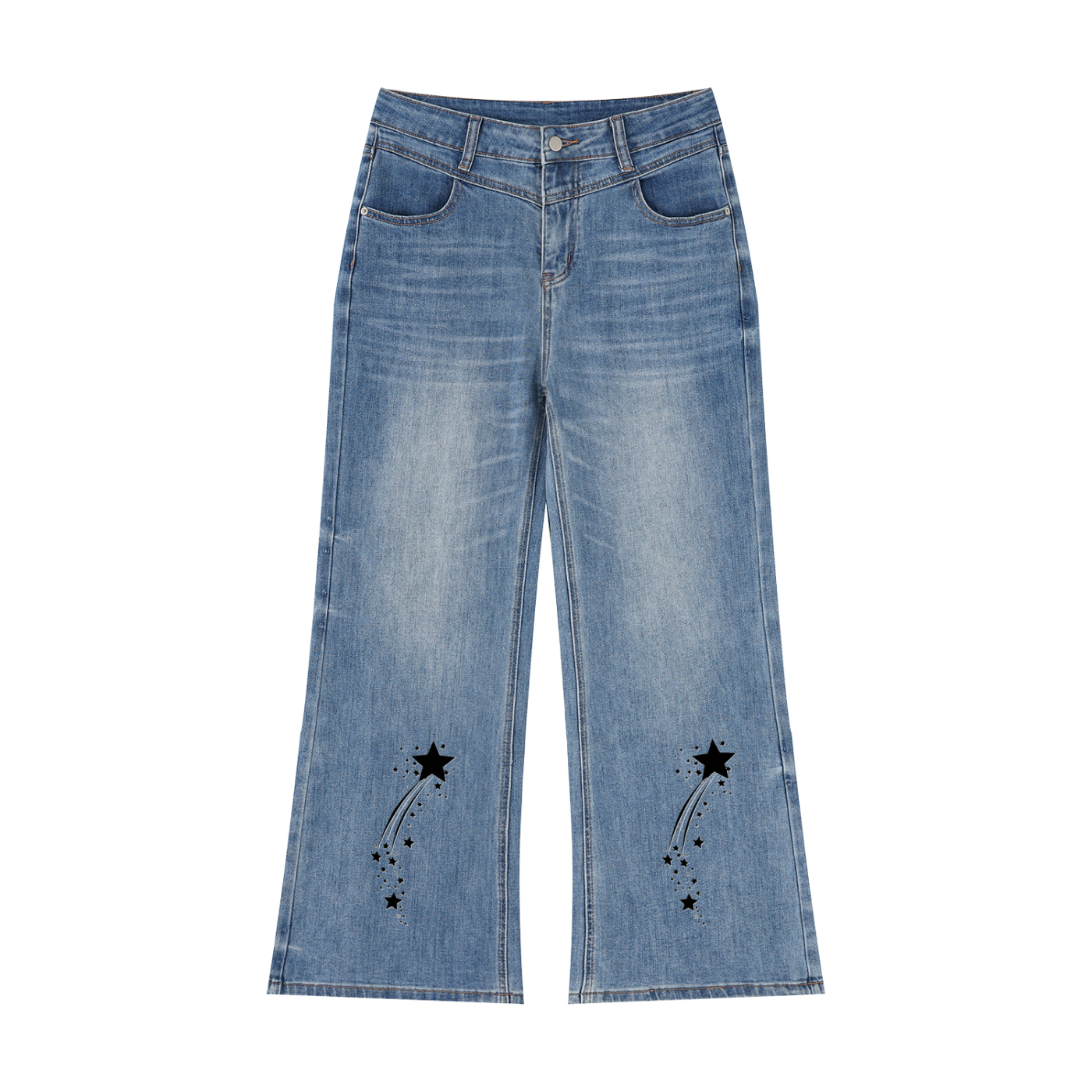 Women’s Vintage Wash Wide Leg Jeans - ACE