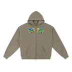 Men Essential Fleece Zip-Through Hoodie - ACE