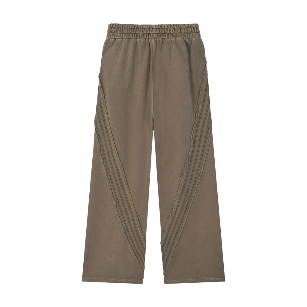 Snow Washed Tape Raw Edge Sweatpants - ACE