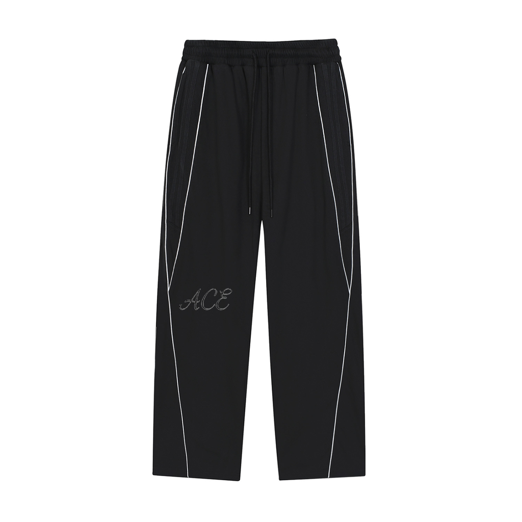 Men Reflection Striped Straight-Leg Sweatpants - ACE
