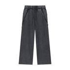 Men Snow Washed Sweatpants with Raw Edge Design - ACE