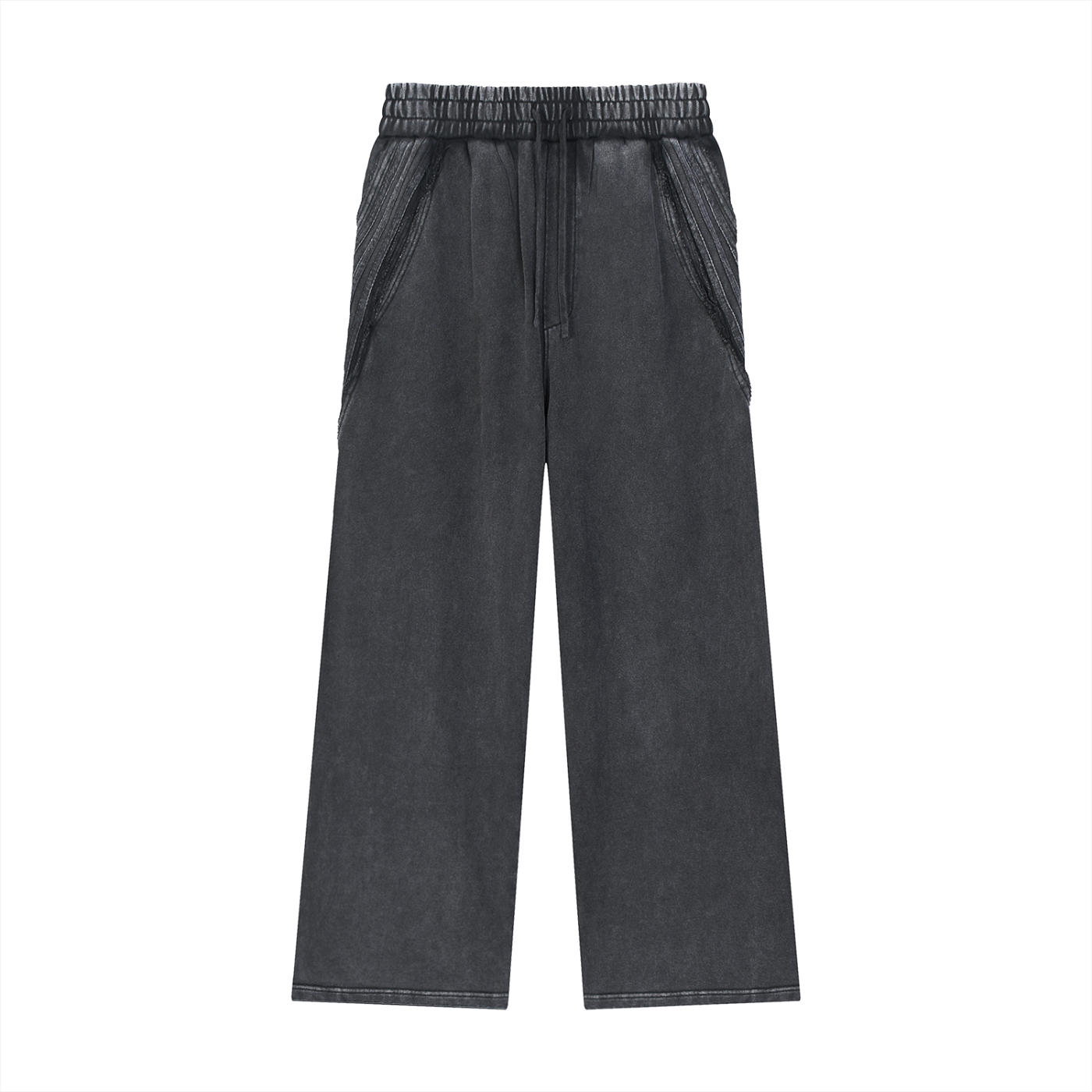 Snow Washed Tape Raw Edge Sweatpants - ACE