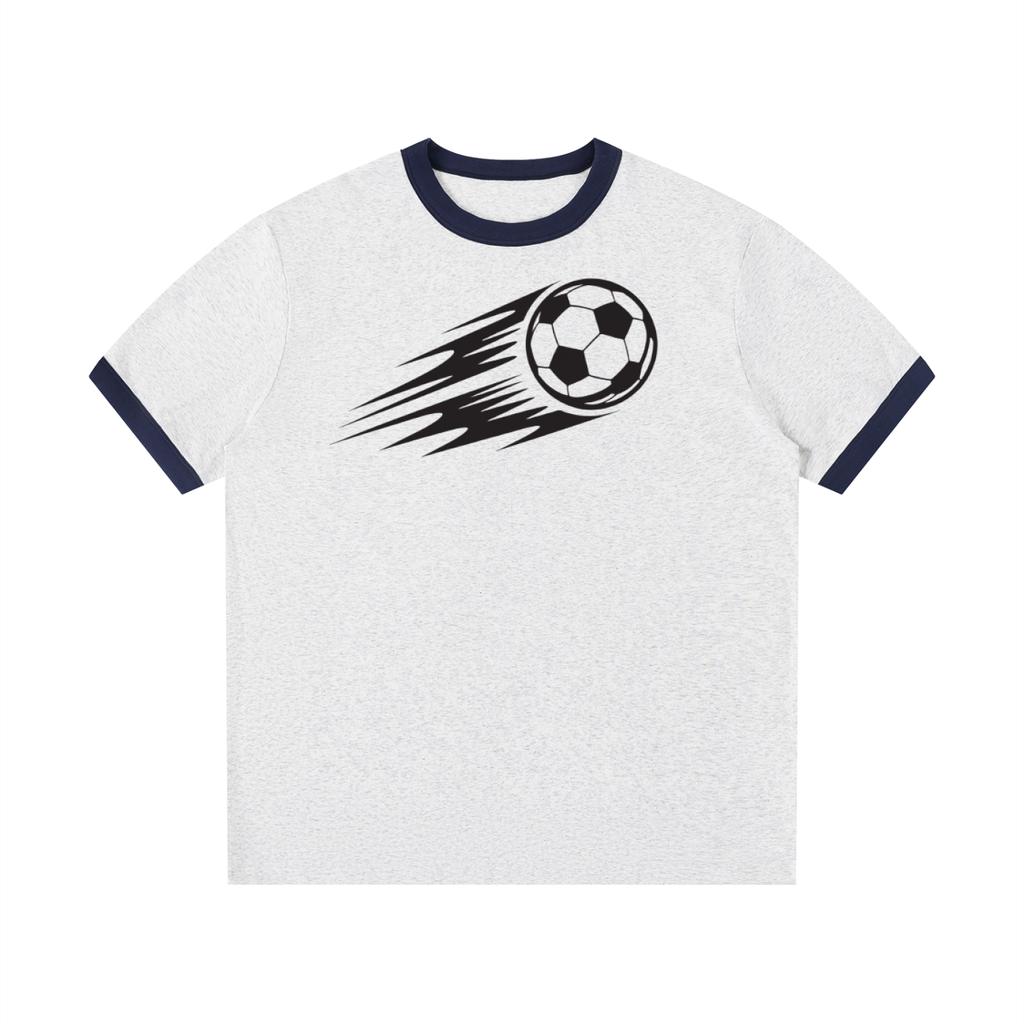 Men Contrast Edge Ribbed T-Shirt - ACE
