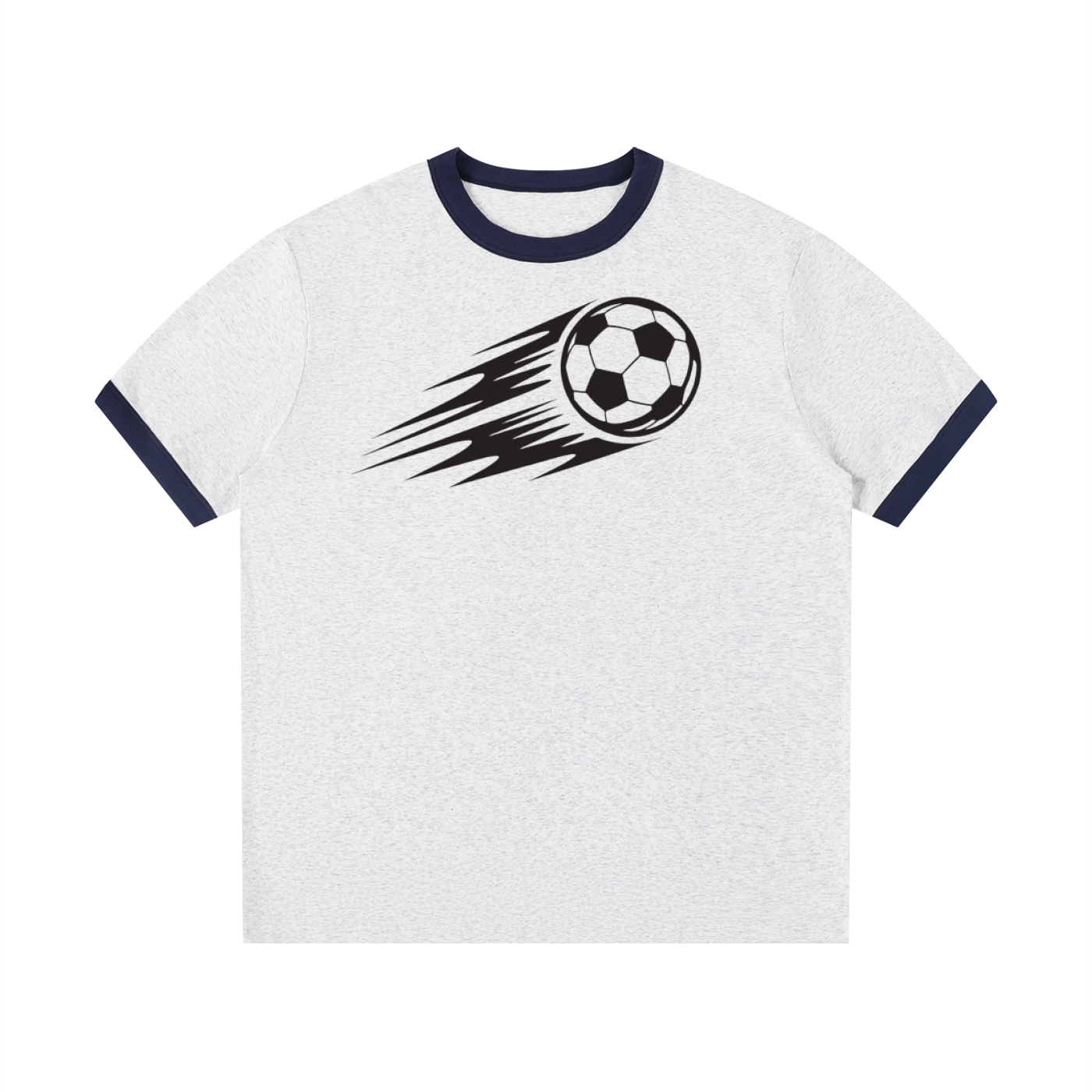 Contrast Edge Ribbed Crewneck T-Shirt - ACE