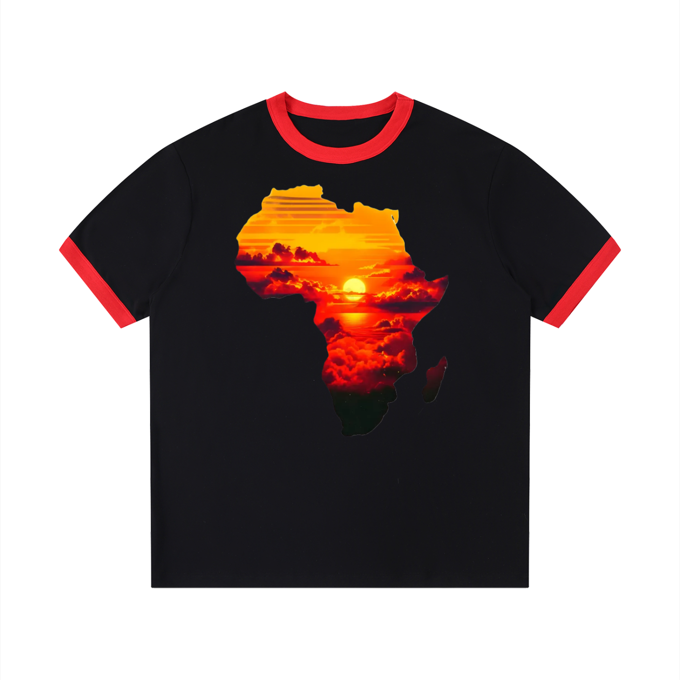 Contrast Edge Ribbed Crewneck T-Shirt - ACE
