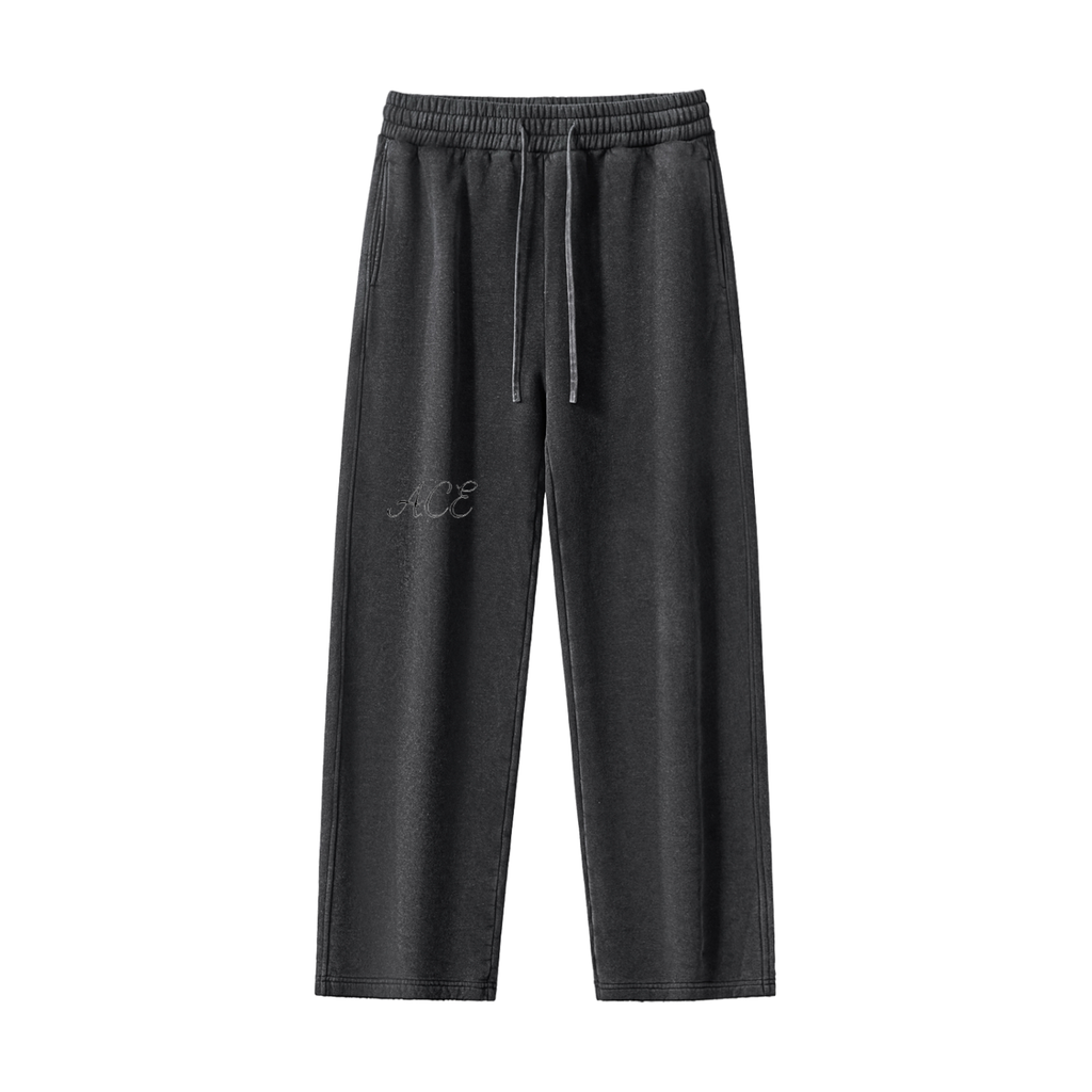 Women Frayed Enzyme Washed Sweatpants: Comfort Meets Style for Every Occasion - ACE