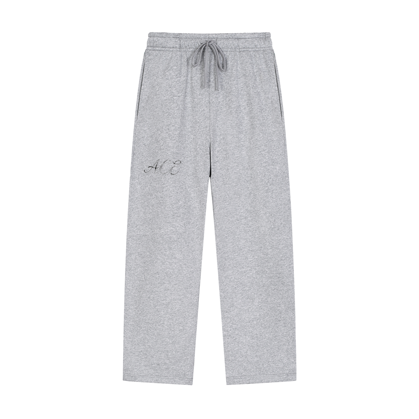 Solid Color Straight-Leg Sweatpants - ACE