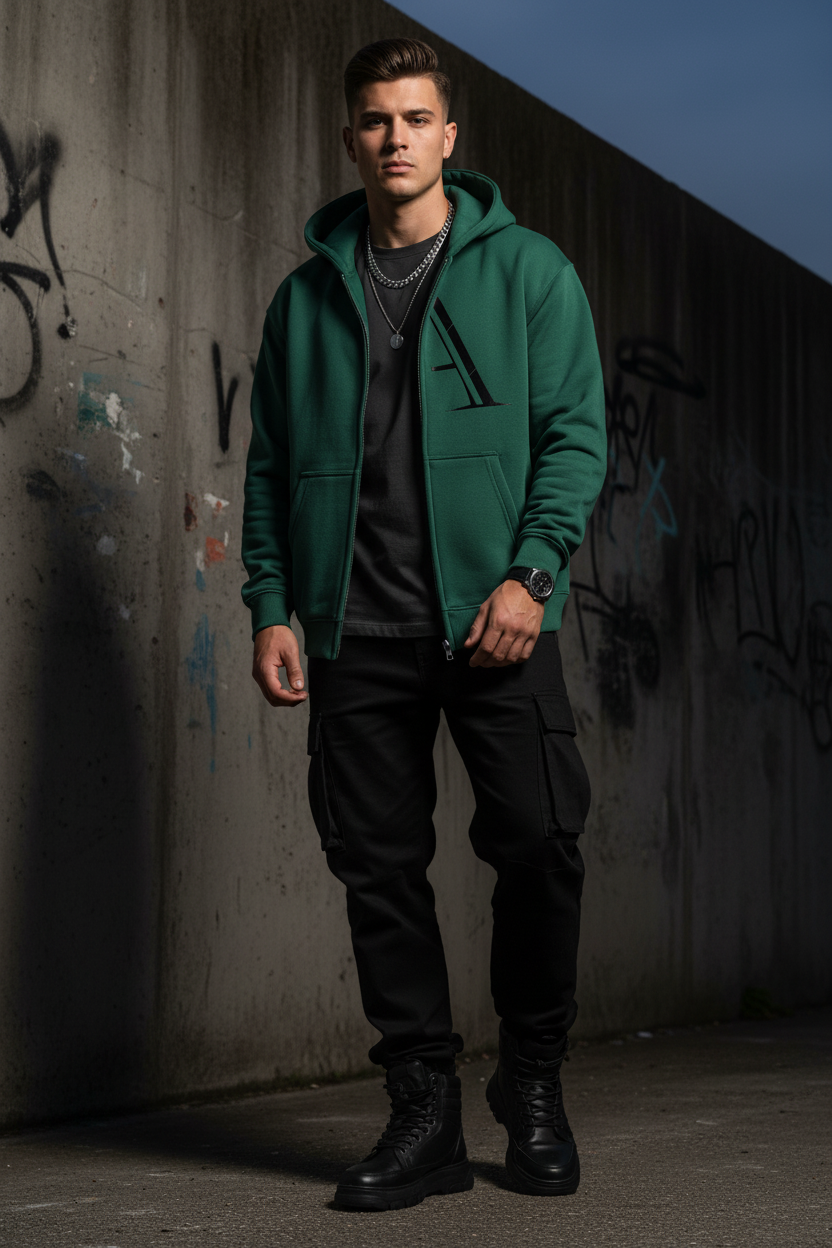 Men Essential Fleece Hoodie - ACE
