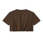 Women Crop Bubble Hem T-Shirt - ACE