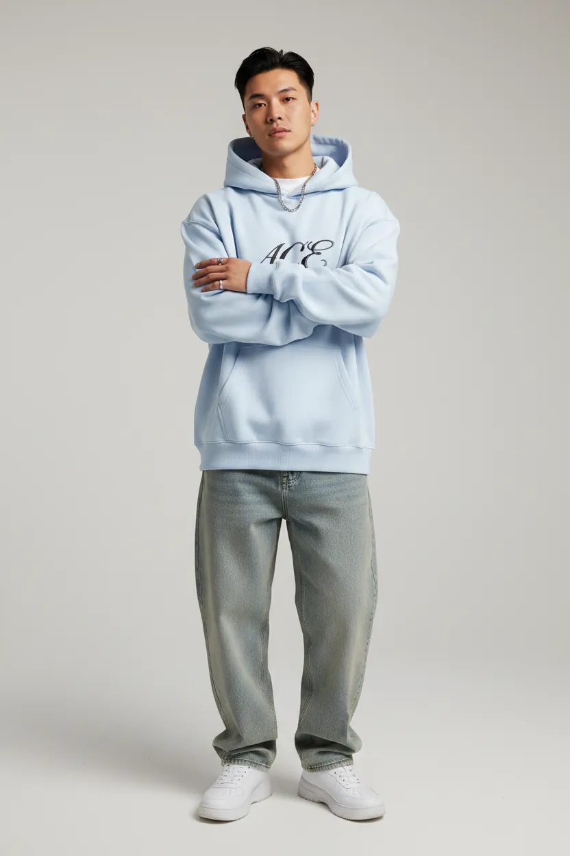 Men Essential Heavyweight Hoodie - ACE