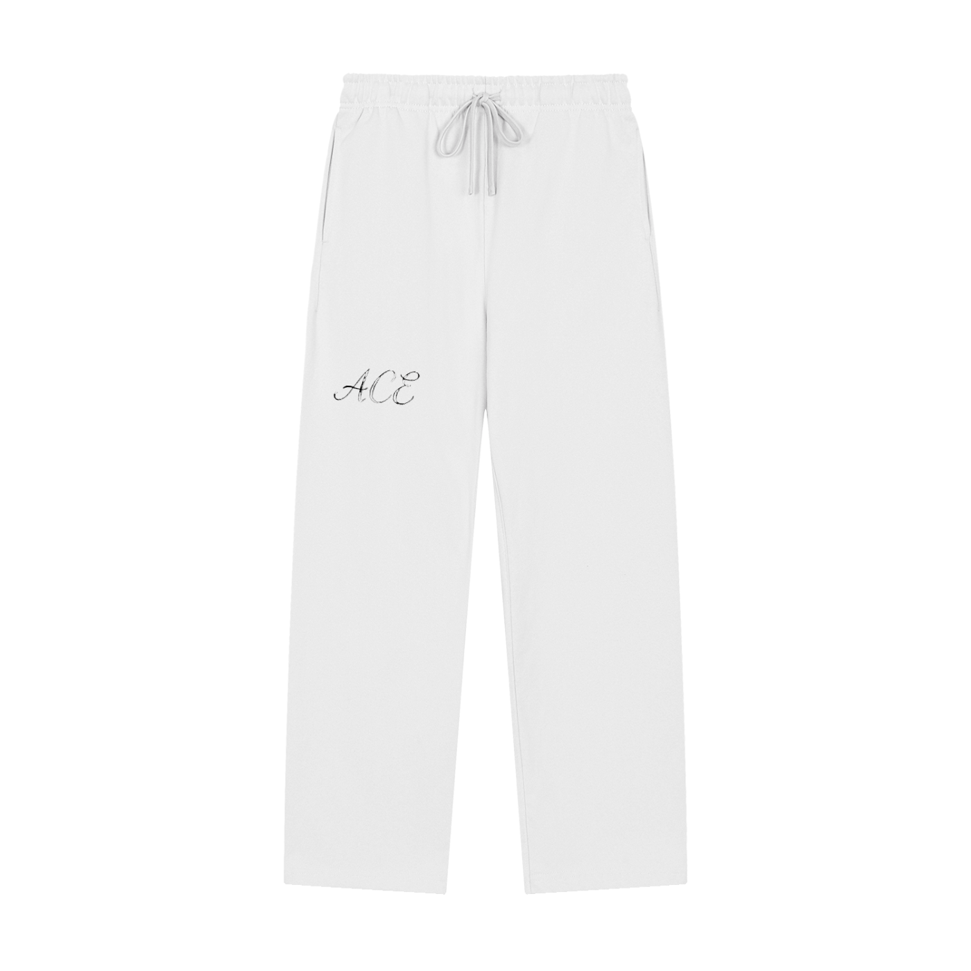 Solid Color Straight-Leg Sweatpants - ACE