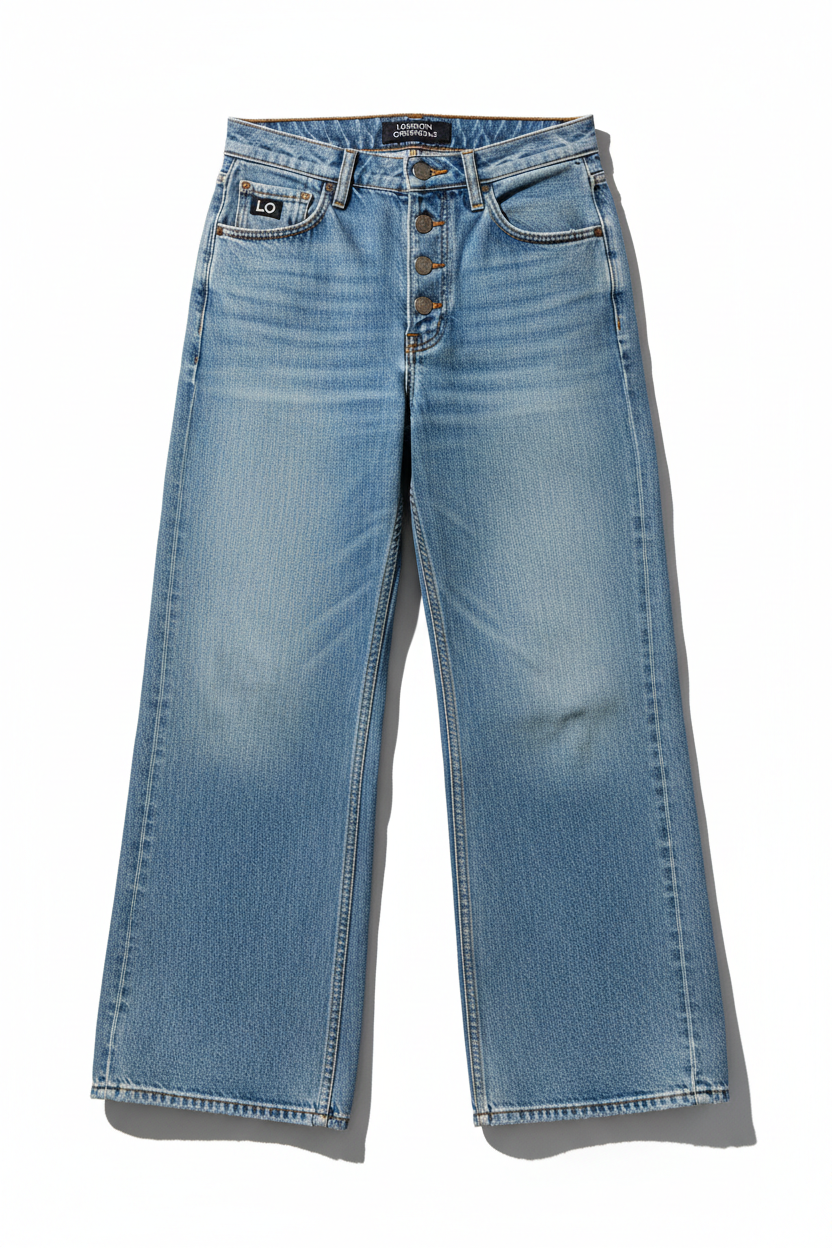 Women Vintage Wide Leg Jeans