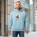 Men Snow Wash Oversized Hoodie - ACE