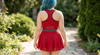 Women's Color Block A-Line Dress - ACE